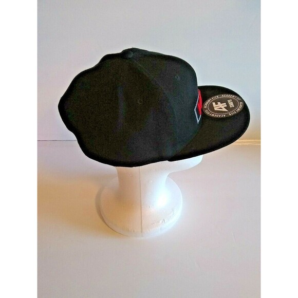 Academy Fits Maxx Vapor Men's Black Snapback Flat Bill Hat - Picture 4 of 6